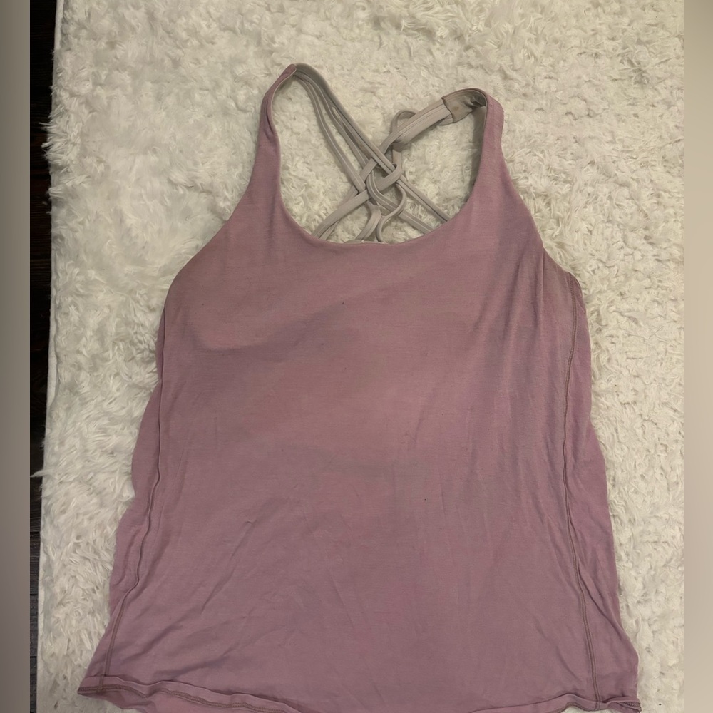 Lululemon racerback tank, built in bra